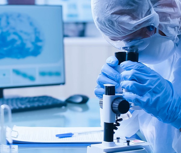 A technician working in research and development