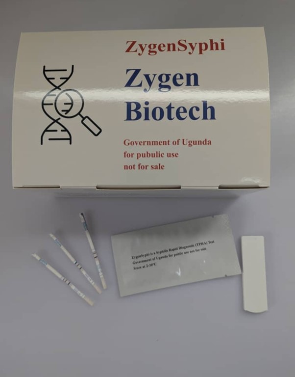 Contents of our syphilis test kit